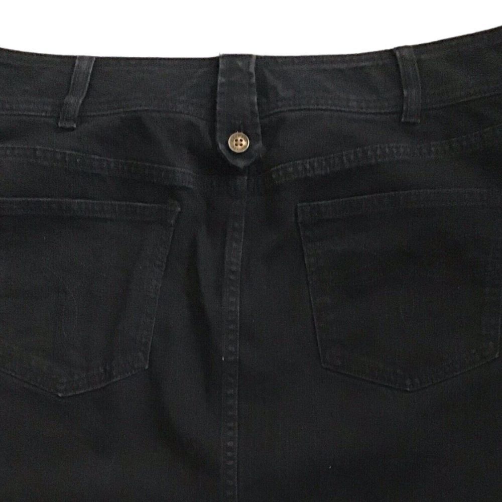 American Living Black Button Front Pencil Skirt Size 8 - Picture 5 of 5